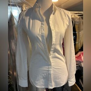 Classic White Button-Up Shirt